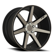 Niche Verona 19x8.5 +34 5x112mm 66.56mm Matte Black Machined-Dark Tint
