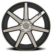 Niche Verona 19x9.5 +40 5x100mm 66.1mm Matte Black Machined-Dark Tint