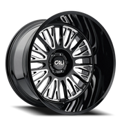 Cali Offroad Vertex 22x12 -44 8x170mm 125.2mm Gloss Black Milled
