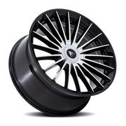Asanti Black Label Viceroy 22x10.5 +45 5x108mm 72.56mm Gloss Black Machined Face