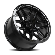 RTX Offroad Volcano 20x10 -18 6x135mm 87.1mm Gloss Black Milled Edge
