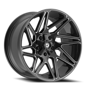 Gear Off Road Vortex 20x9 +0 5x127mm 78.1mm Gloss Black Milled