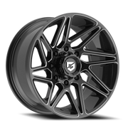 Gear Off Road Vortex 20x10 -19 8x165.1mm 125.2mm Gloss Black Milled