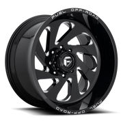 Fuel Vortex 22x12 -44 8x165.1mm 125.1mm Gloss Black Milled