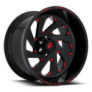 Fuel Vortex 20x12 -44 6x135mm 87.1mm Gloss Black Candy Red