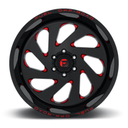 Fuel Vortex 20x12 -44 6x135mm 87.1mm Gloss Black Candy Red