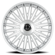 Dolce Luxury Vulto 24x10 +20 5x115mm 74.1mm Gloss Silver Brushed Face