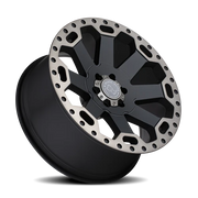 Black Rhino Warlord 17x9 -12 8x170mm 125.1mm Matte Black Machined Dark Tint Lip