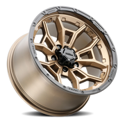 Ultra Warmonger 5 125 17x9 -12 5x114.3mm 71.5mm Bright Bronze Gloss Black Lip-Clear Coat