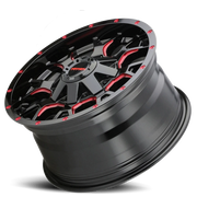 Mayhem Warrior 20x9 +0 5x127mm 87mm Gloss Black Prism Red
