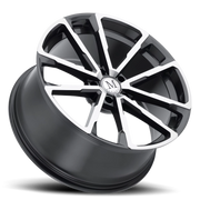 Mandrus Wolf 22x10.5 +35 5x130mm 84.1mm Gloss Gunmetal Mirror Cut Face