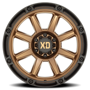 XD Series XD863 BRZ 20x9 +18 5x127mm 71.5mm Matte Bronze Black Lip