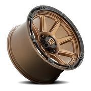 XD Series XD863 BRZ 20x9 +0 6x139.7mm 106.1mm Matte Bronze Black Lip