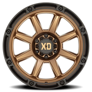 XD Series XD863 BRZ 20x10 -18 6x139.7mm 106.1mm Matte Bronze Black Lip