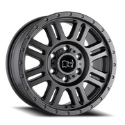 Black Rhino Yellowstone 17x8 +45 6x130mm 84.1mm Matte Gunmetal