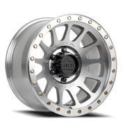 Lock Offroad Yosemite 17x9 +0 5x127mm 71.5mm Machined Silver Clear Coat