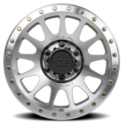Lock Offroad Yosemite 20x9 +18 6x139.7mm 106.2mm Machined Silver Clear Coat