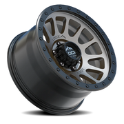 Lock Offroad Yosemite 17x9 +0 5x127mm 71.6mm Matte Grey Matte Black Ring