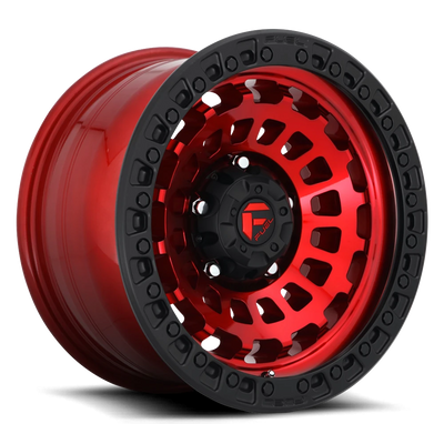 Fuel Zephyr 17x9 +1 5x127mm 71.6mm Candy Red Matte Black Ring