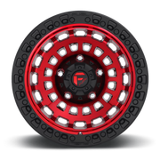 Fuel Zephyr 18x9 +1 6x139.7mm 106.1mm Candy Red Matte Black Ring