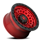 Fuel Zephyr 17x9 -12 8x170mm 125.1mm Candy Red Matte Black Ring