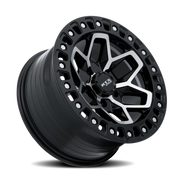 RTX Offroad Zion 17x9 +15 6x114.3mm 66.1mm Gloss Black Machined