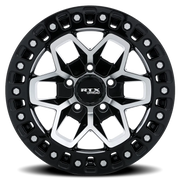 RTX Offroad Zion 17x9 +15 6x114.3mm 66.1mm Gloss Black Machined