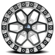 RTX Offroad Zion 17x9 -15 5x127mm 106.1mm Gloss White Black Spokes