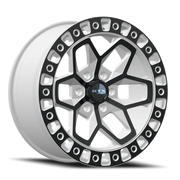 RTX Offroad Zion 17x9 +0 6x139.7mm 71.5mm Gloss White Black Spokes