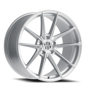 Victor Equipment Zuffen 22x10.5 +56 5x130mm 71.6mm Silver Brushed Face